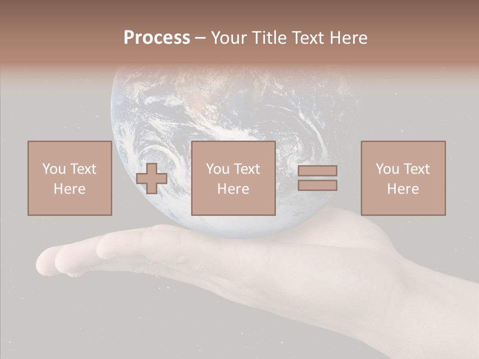 Touching Grandmother White Background PowerPoint Template