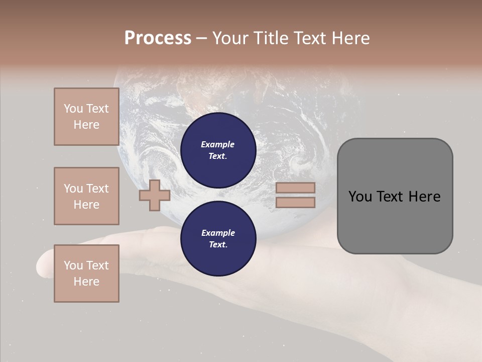 Touching Grandmother White Background PowerPoint Template