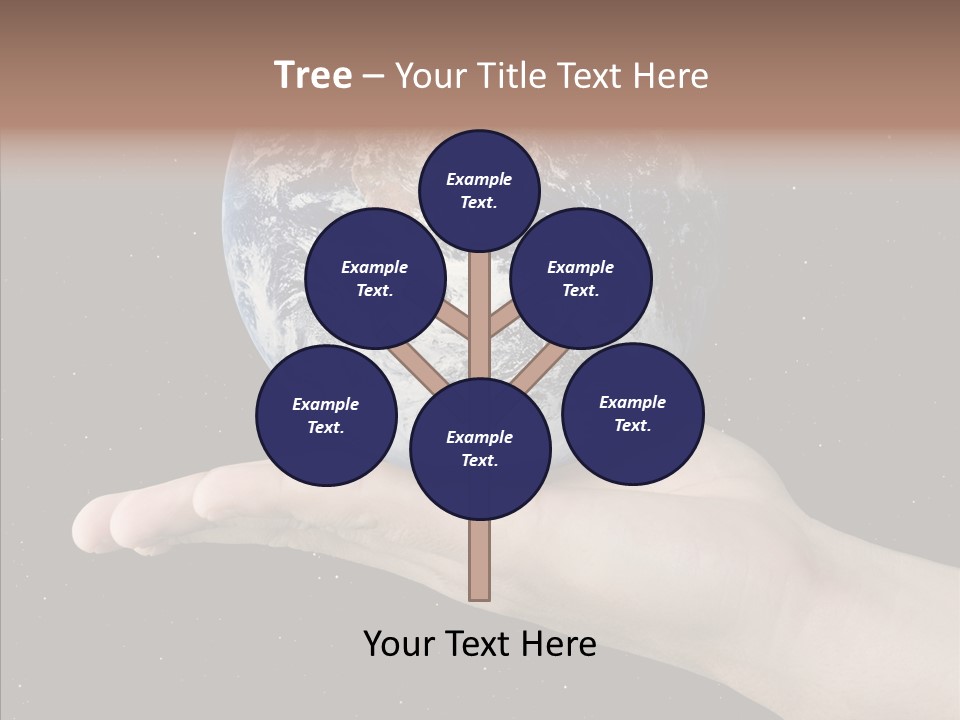 Touching Grandmother White Background PowerPoint Template