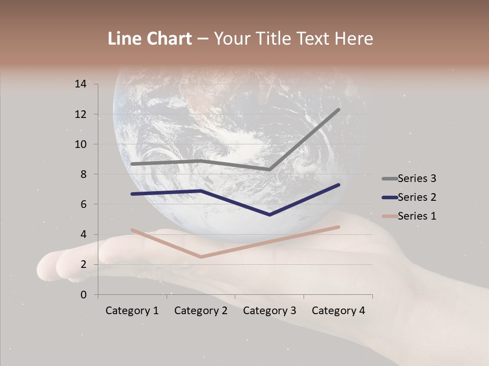 Touching Grandmother White Background PowerPoint Template