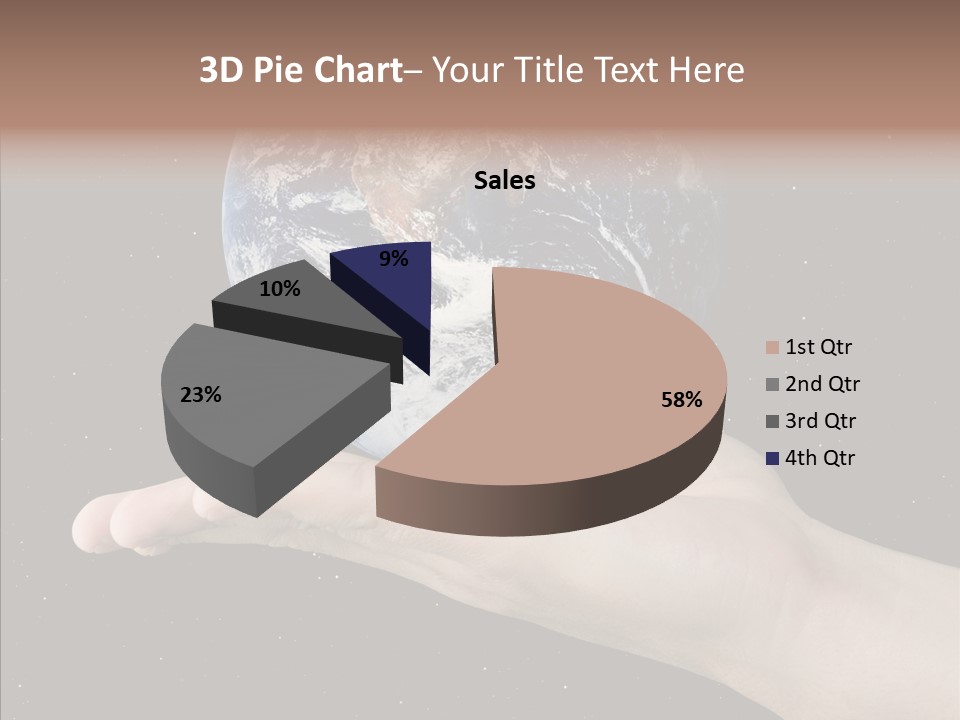 Touching Grandmother White Background PowerPoint Template