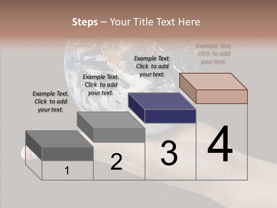 Touching Grandmother White Background PowerPoint Template