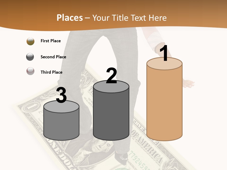 Old Holding Hands Elder PowerPoint Template