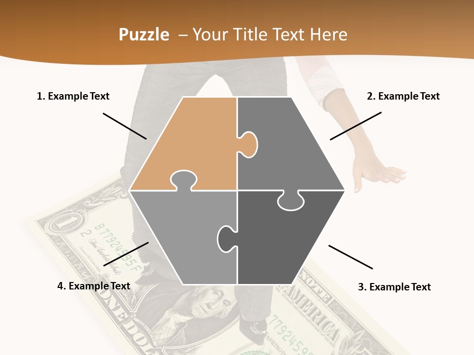 Old Holding Hands Elder PowerPoint Template