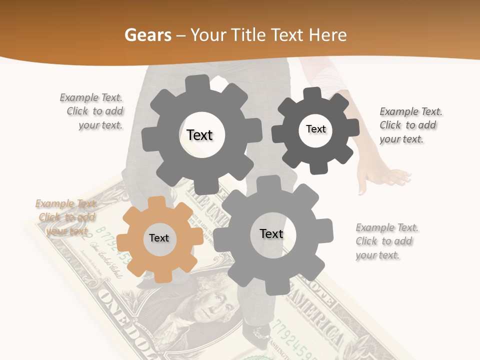 Old Holding Hands Elder PowerPoint Template