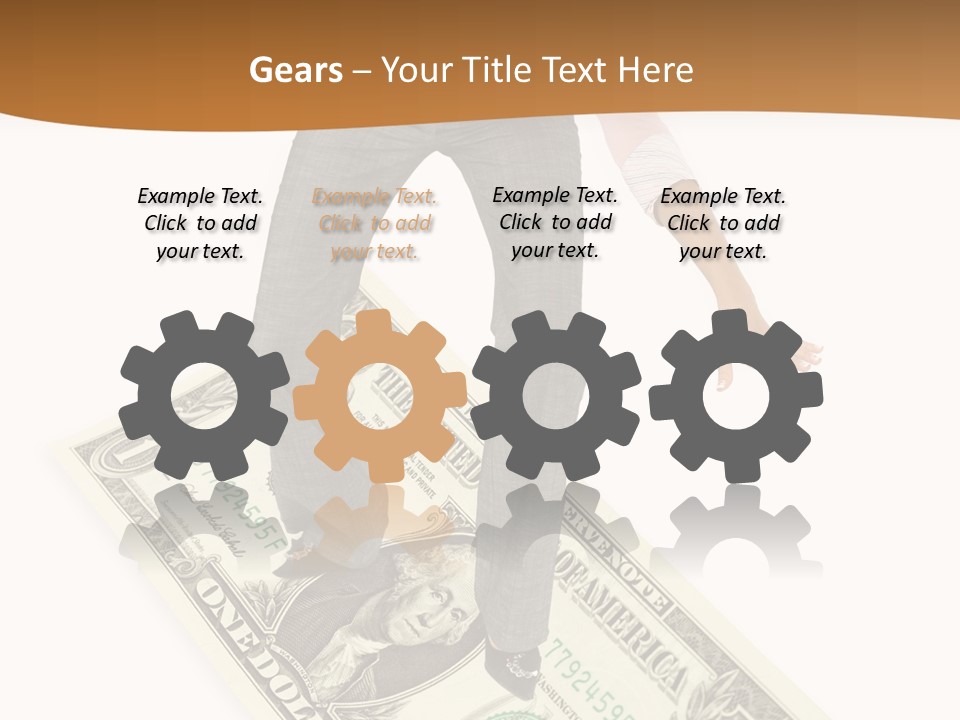 Old Holding Hands Elder PowerPoint Template