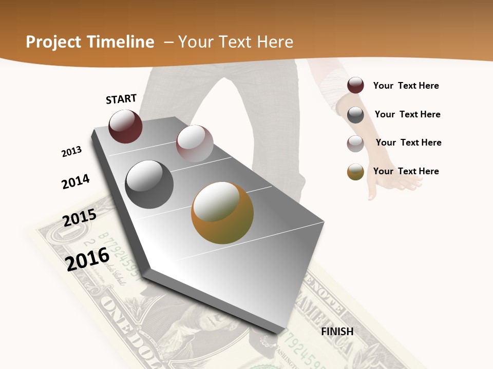 Old Holding Hands Elder PowerPoint Template