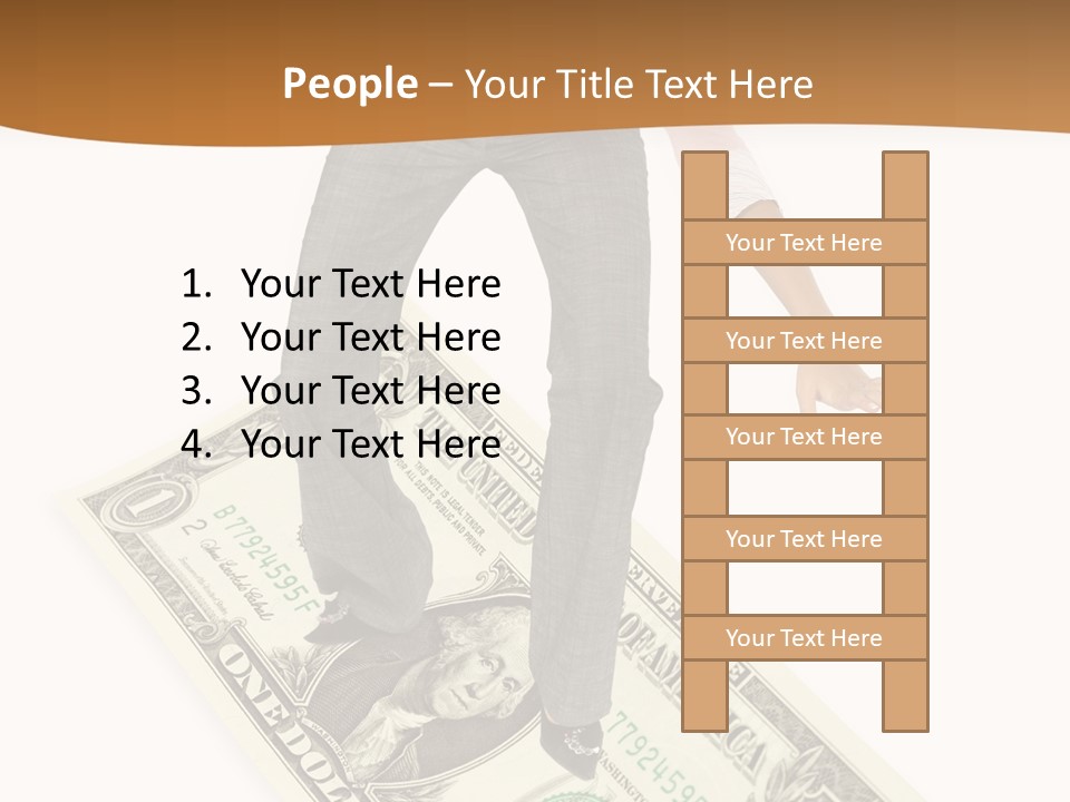 Old Holding Hands Elder PowerPoint Template