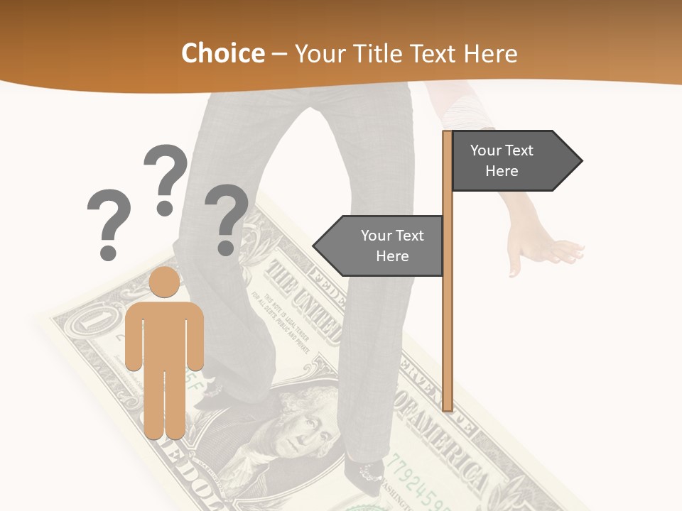Old Holding Hands Elder PowerPoint Template