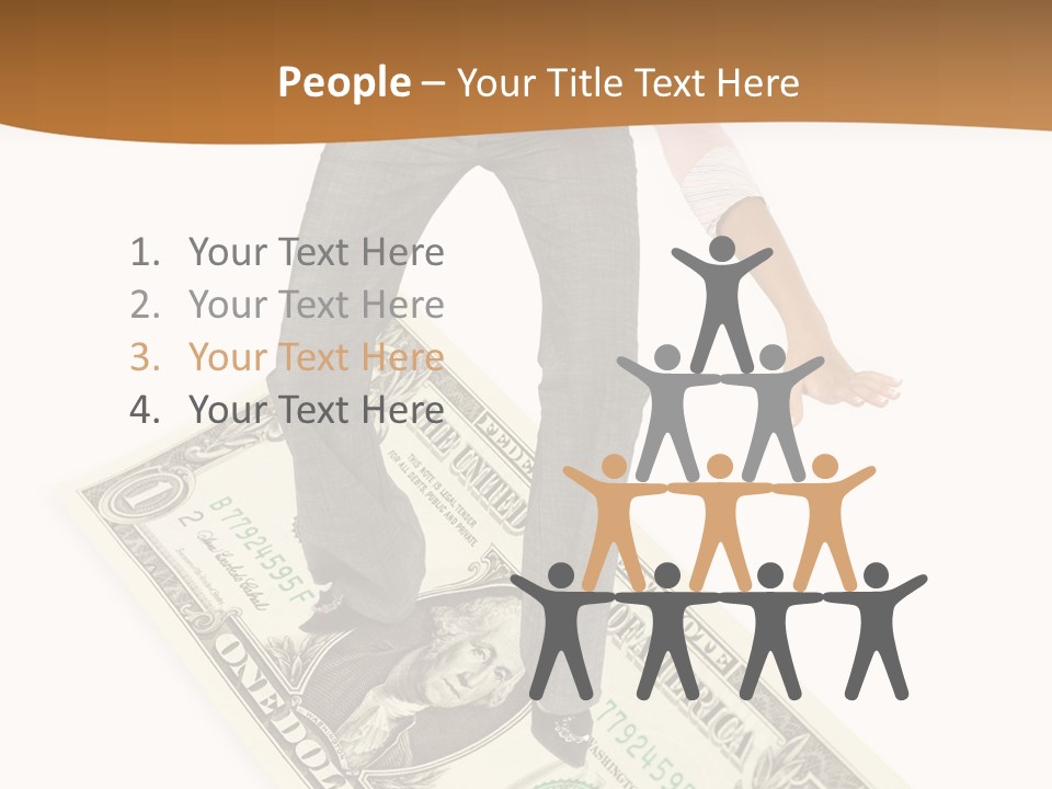 Old Holding Hands Elder PowerPoint Template