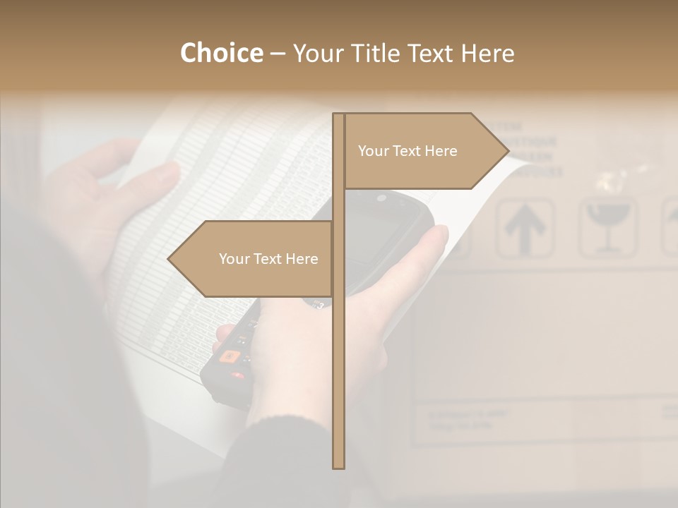 Elderly Hand Caregiver PowerPoint Template