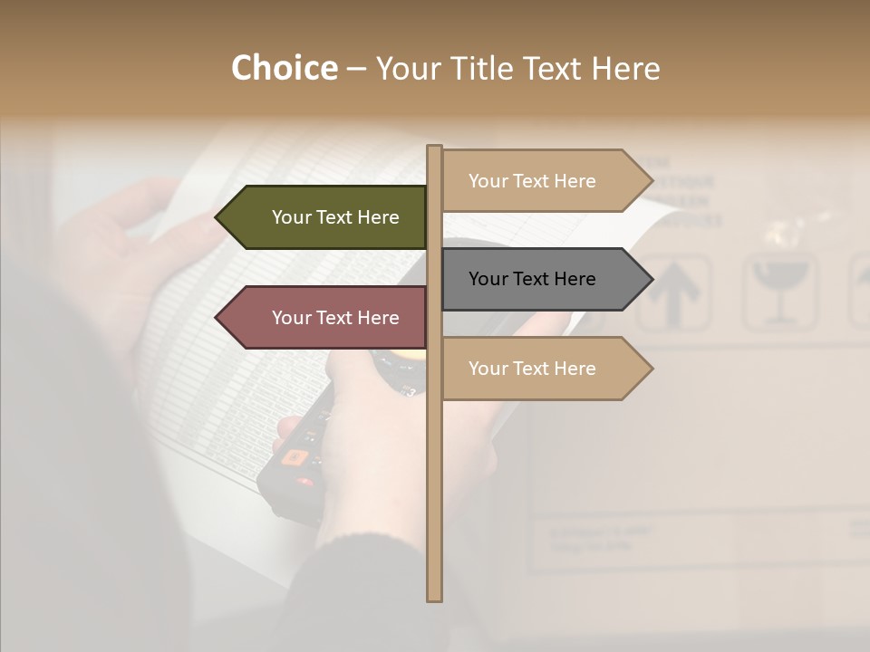 Elderly Hand Caregiver PowerPoint Template