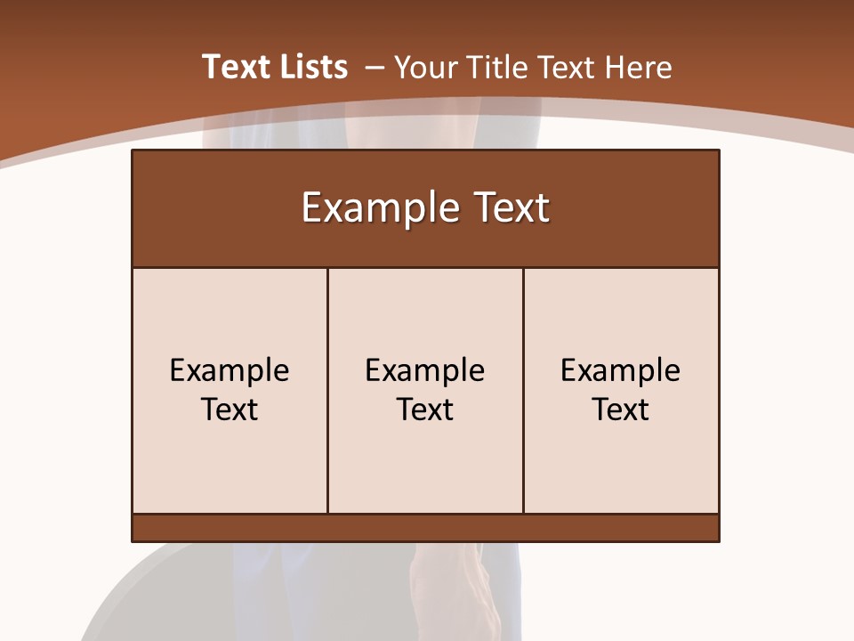 White Background Hold Assist PowerPoint Template