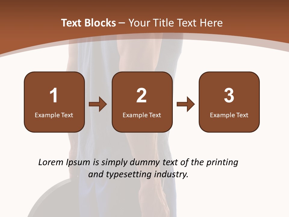 White Background Hold Assist PowerPoint Template