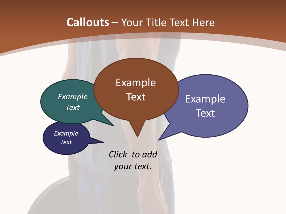 White Background Hold Assist PowerPoint Template