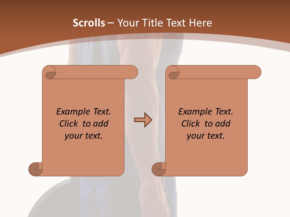 White Background Hold Assist PowerPoint Template