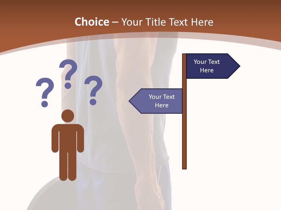 White Background Hold Assist PowerPoint Template