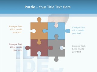 Togetherness White Senior PowerPoint Template
