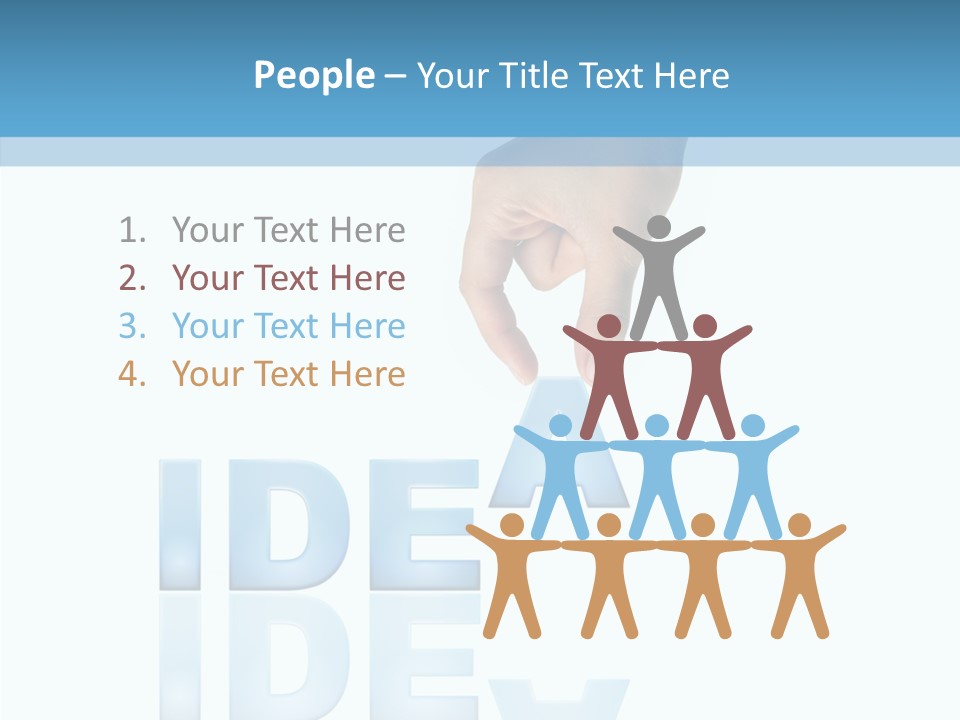 Togetherness White Senior PowerPoint Template