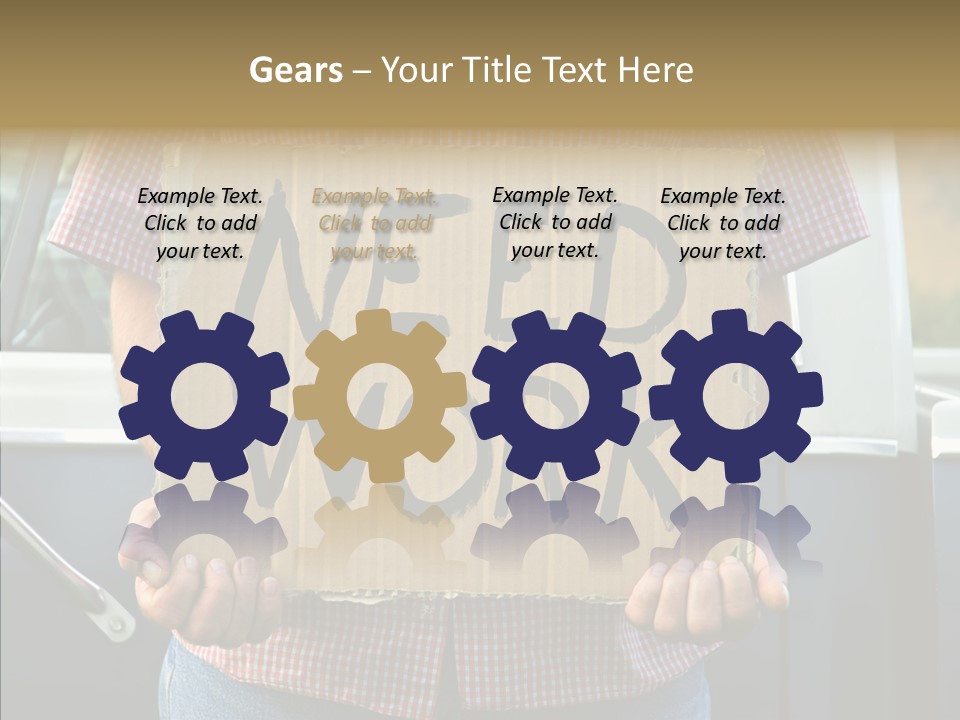 Care Aging White Background PowerPoint Template