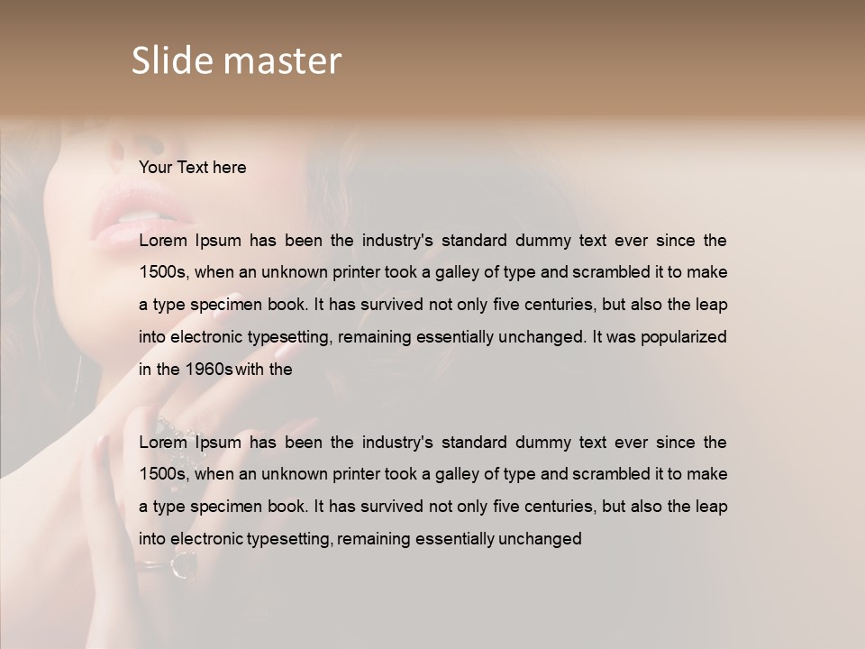 Care Two Close Up PowerPoint Template