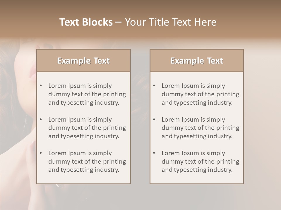 Care Two Close Up PowerPoint Template