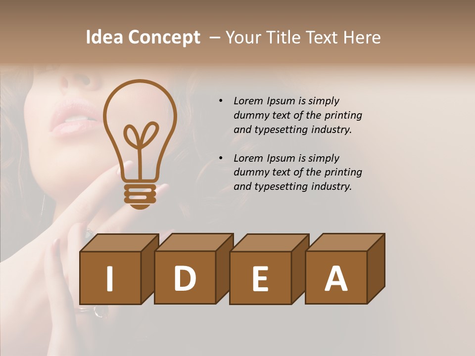 Care Two Close Up PowerPoint Template