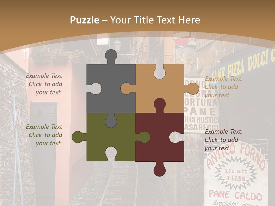 Female Aging Grandmother PowerPoint Template