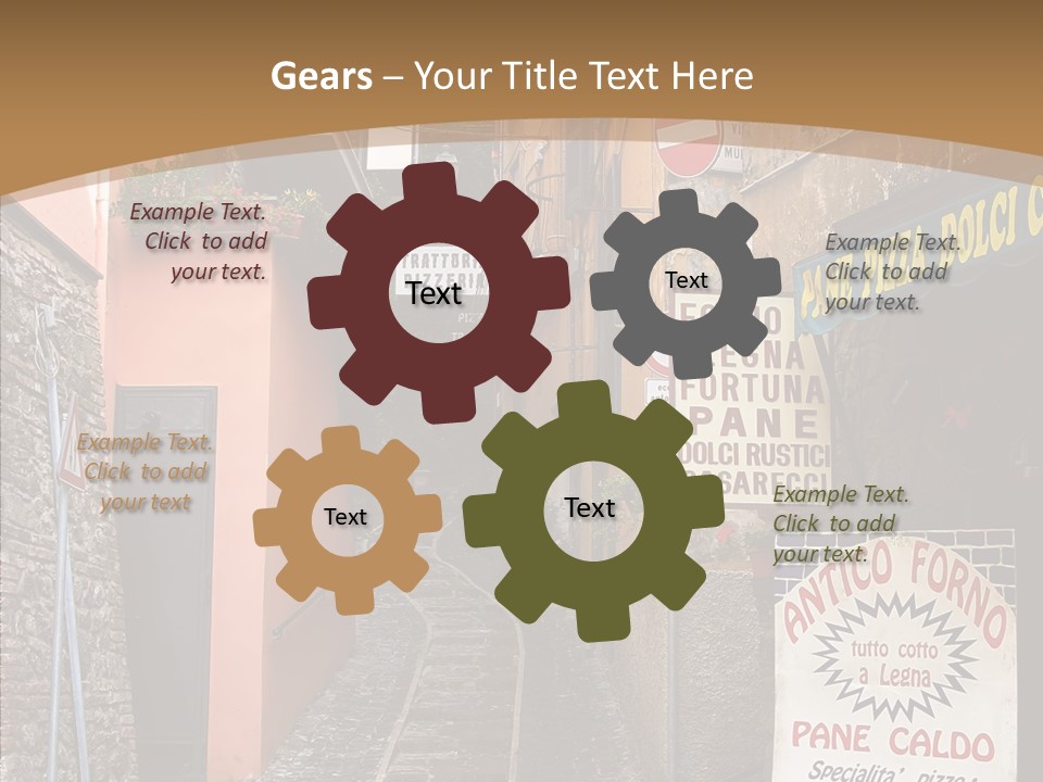 Female Aging Grandmother PowerPoint Template
