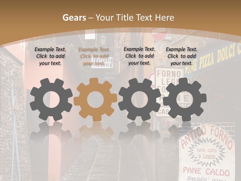Female Aging Grandmother PowerPoint Template