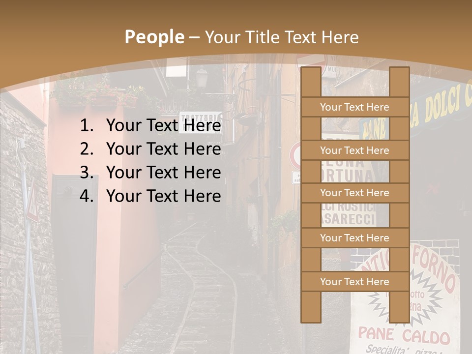 Female Aging Grandmother PowerPoint Template