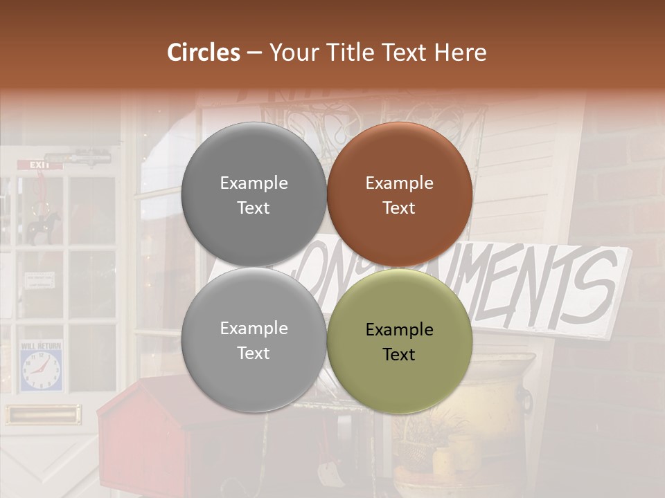 Touching Grandmother Senior PowerPoint Template