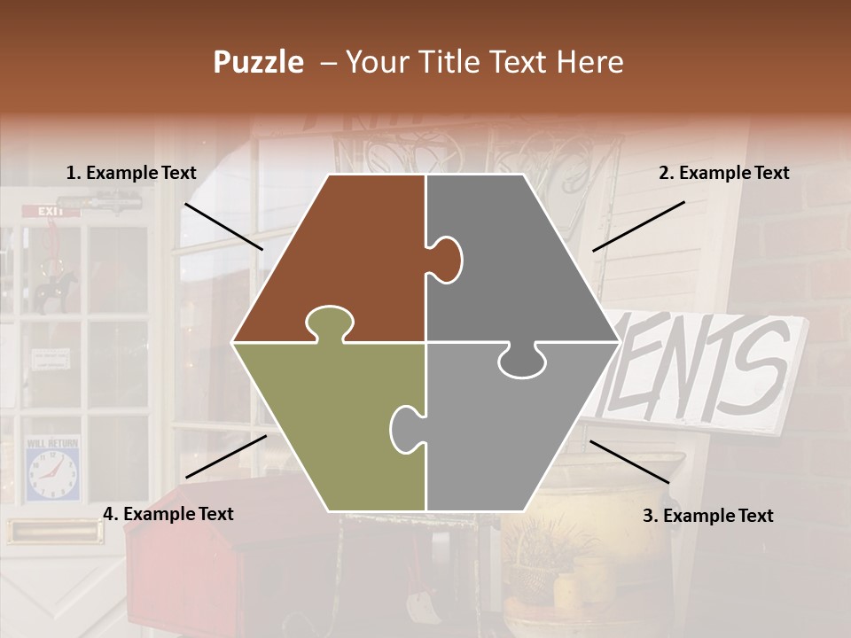 Touching Grandmother Senior PowerPoint Template