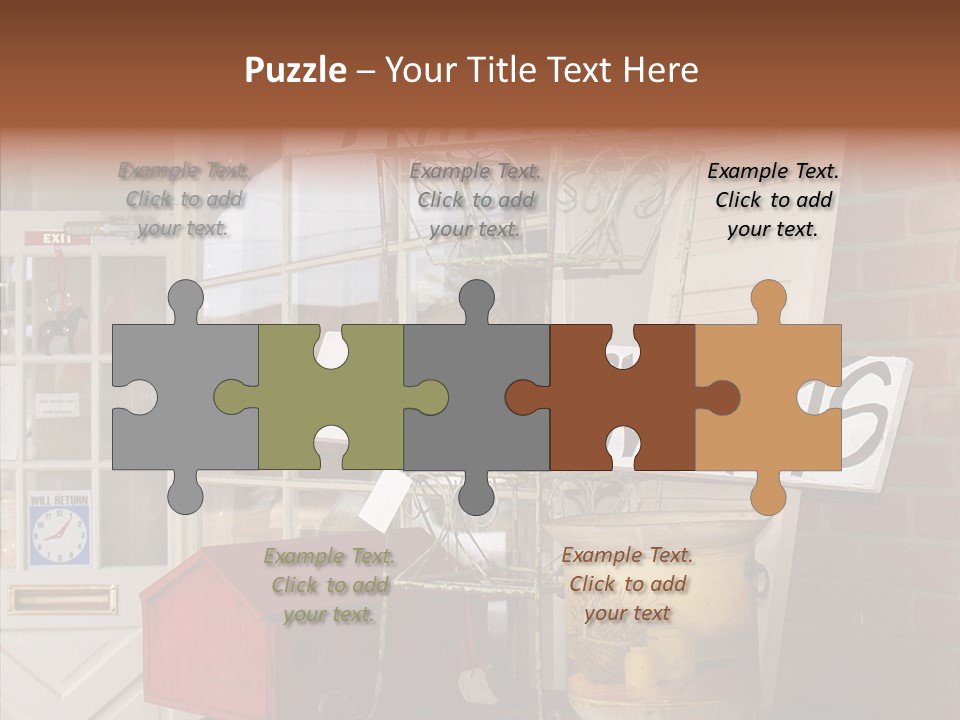 Touching Grandmother Senior PowerPoint Template