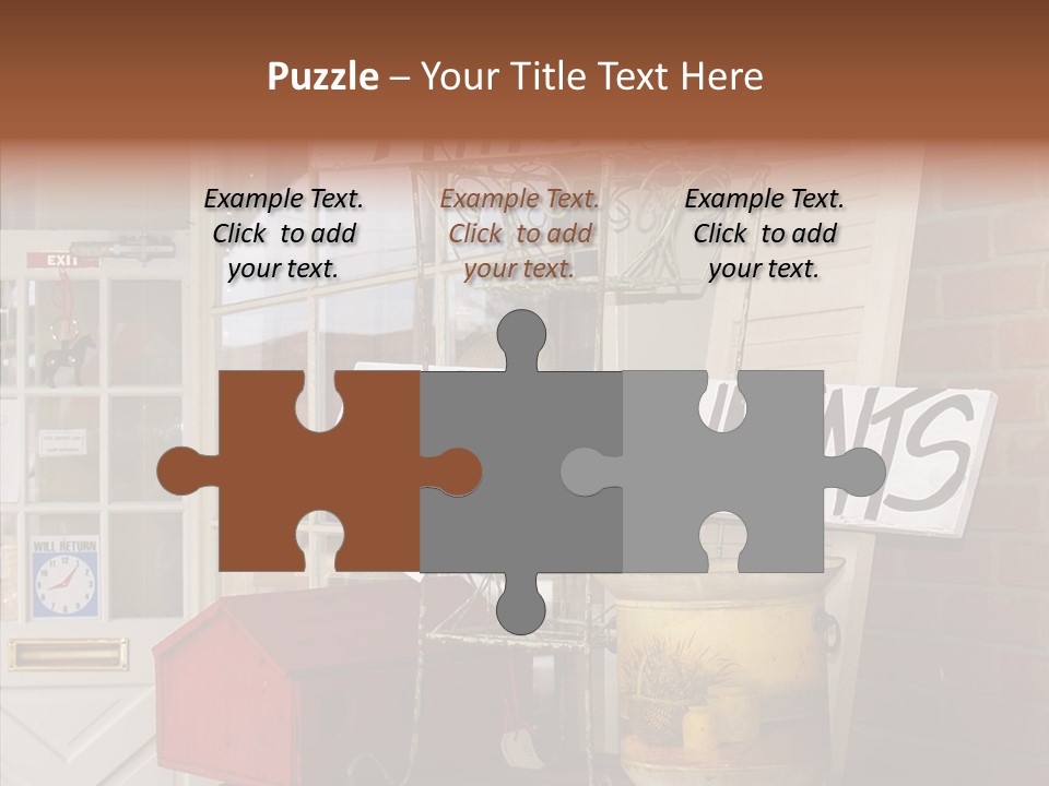 Touching Grandmother Senior PowerPoint Template