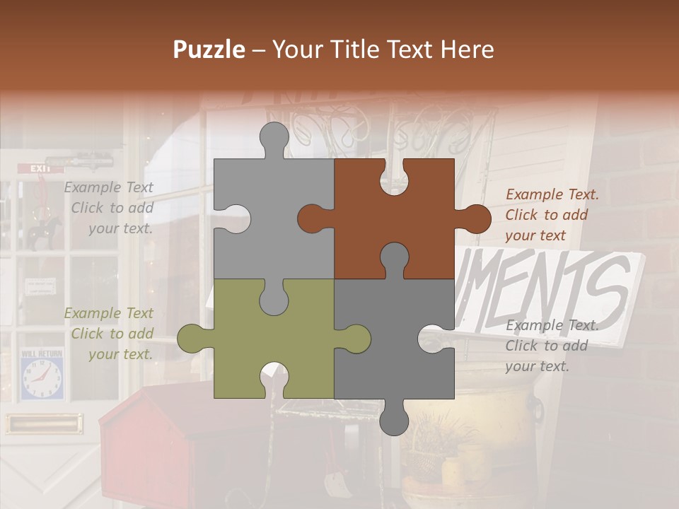 Touching Grandmother Senior PowerPoint Template