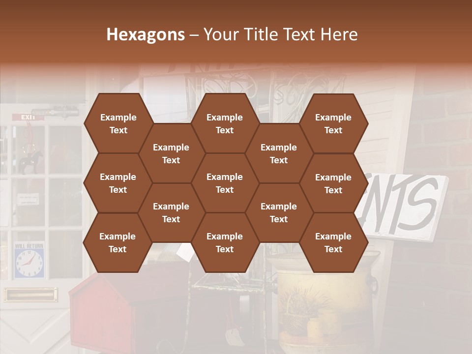 Touching Grandmother Senior PowerPoint Template