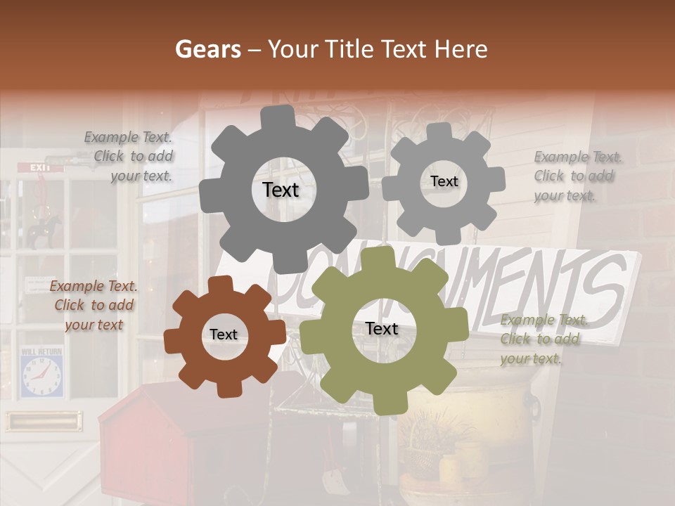 Touching Grandmother Senior PowerPoint Template