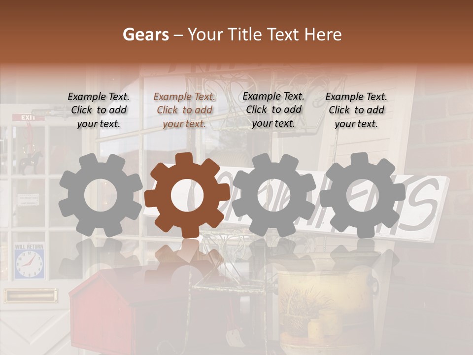 Touching Grandmother Senior PowerPoint Template