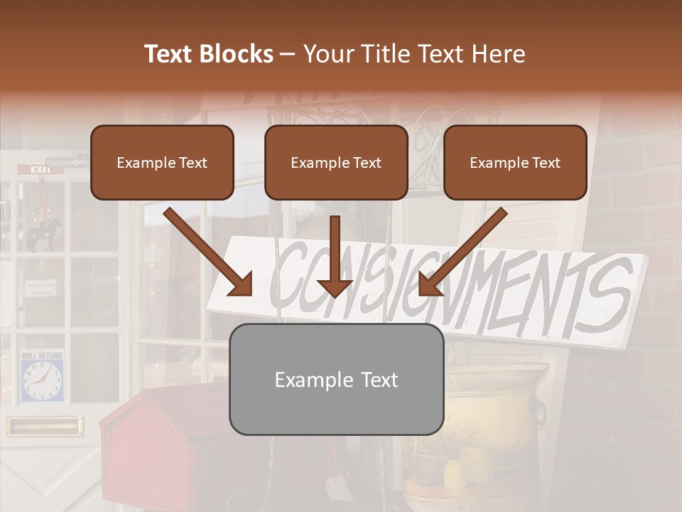 Touching Grandmother Senior PowerPoint Template