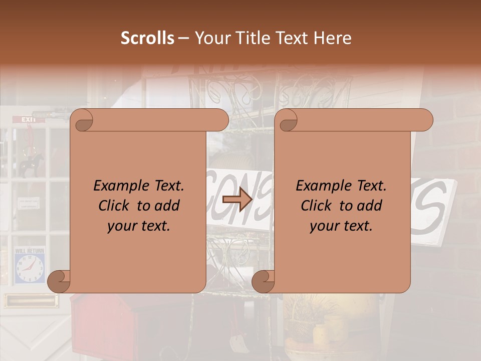 Touching Grandmother Senior PowerPoint Template