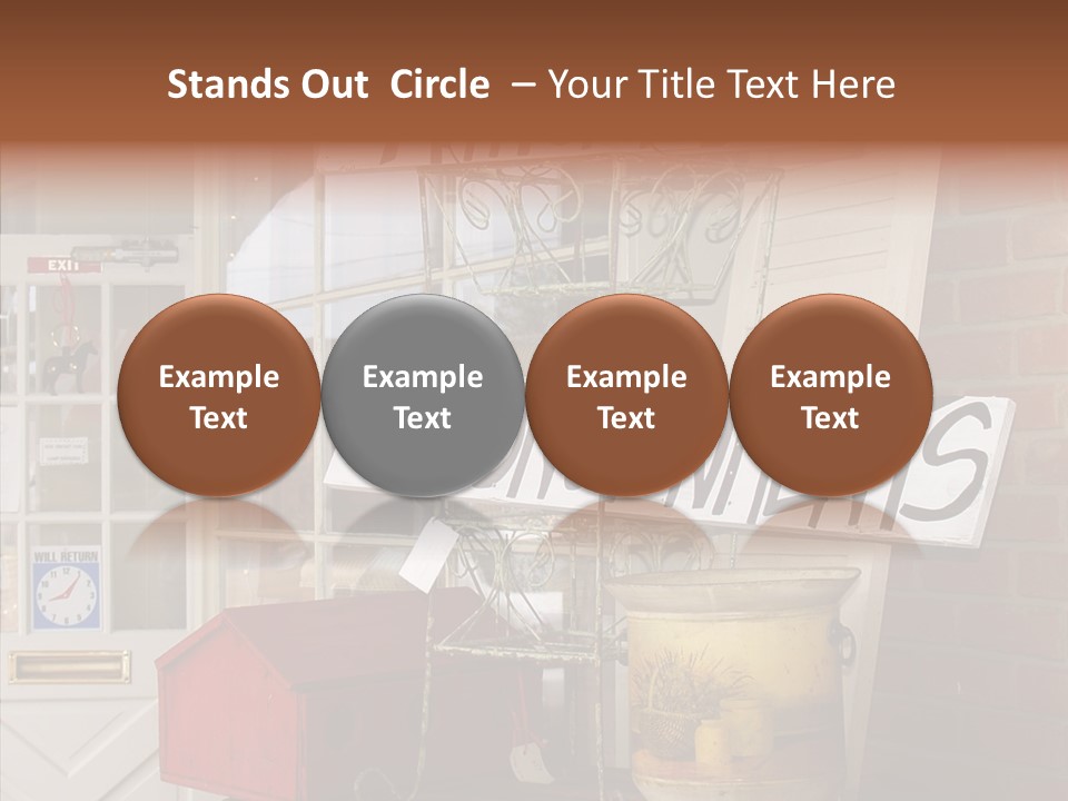 Touching Grandmother Senior PowerPoint Template