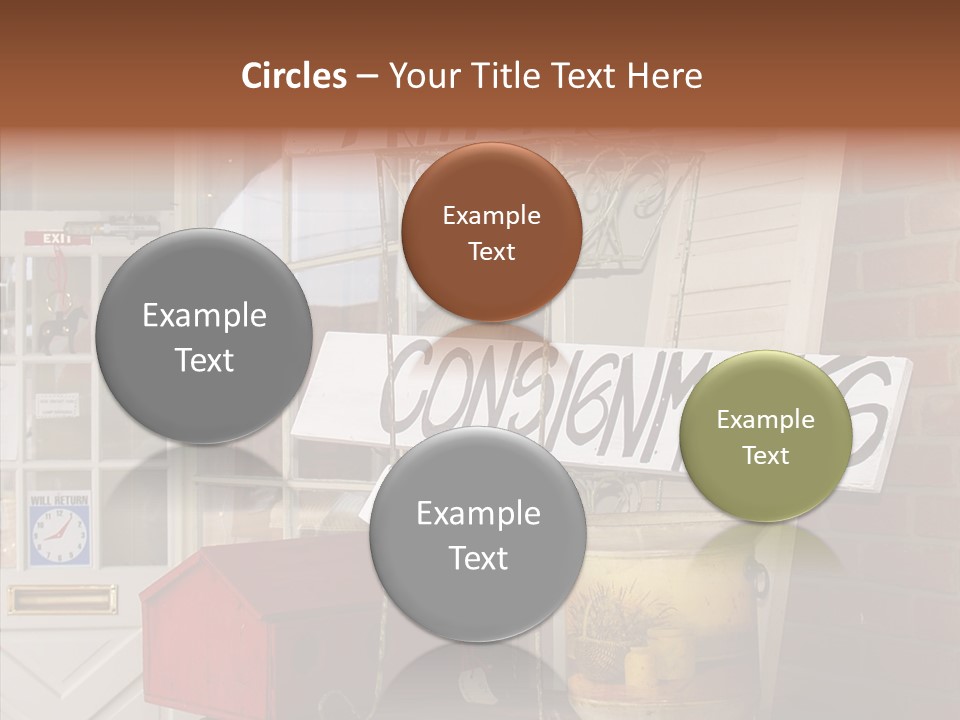 Touching Grandmother Senior PowerPoint Template