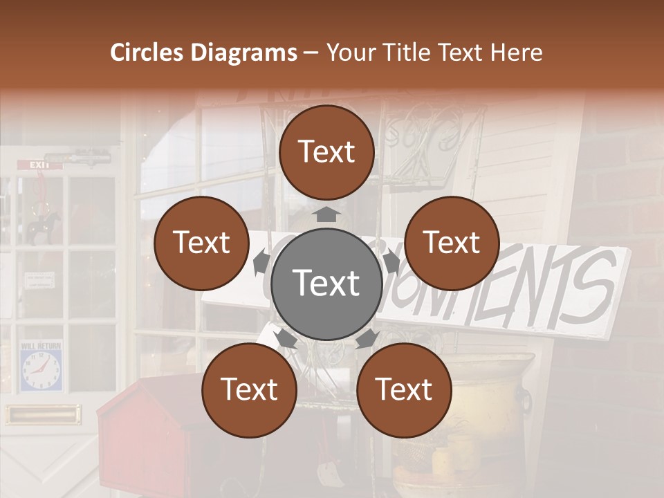 Touching Grandmother Senior PowerPoint Template