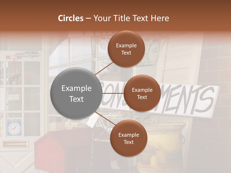 Touching Grandmother Senior PowerPoint Template