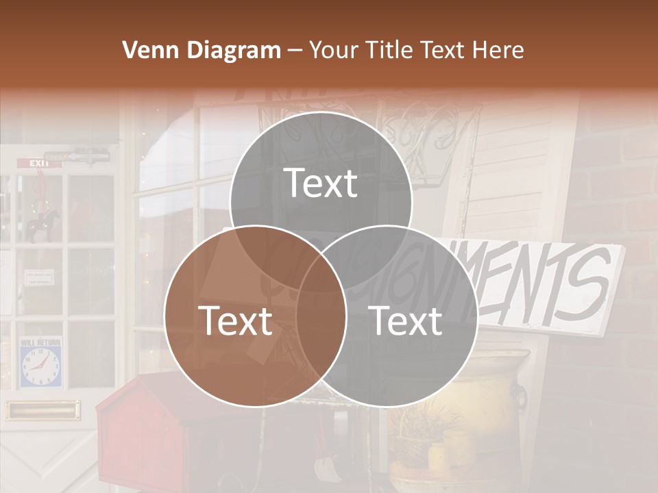 Touching Grandmother Senior PowerPoint Template