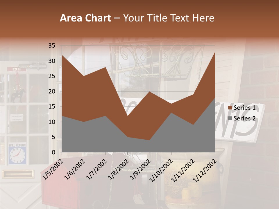 Touching Grandmother Senior PowerPoint Template