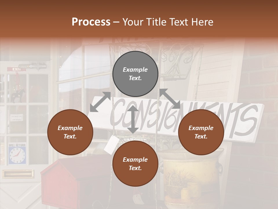 Touching Grandmother Senior PowerPoint Template