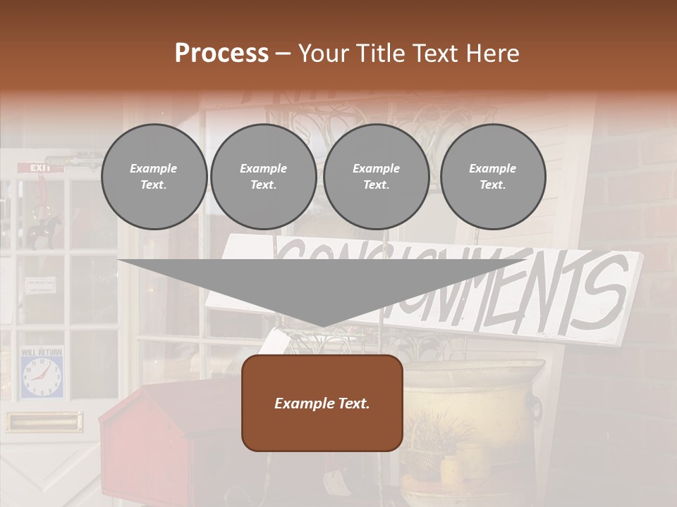 Touching Grandmother Senior PowerPoint Template