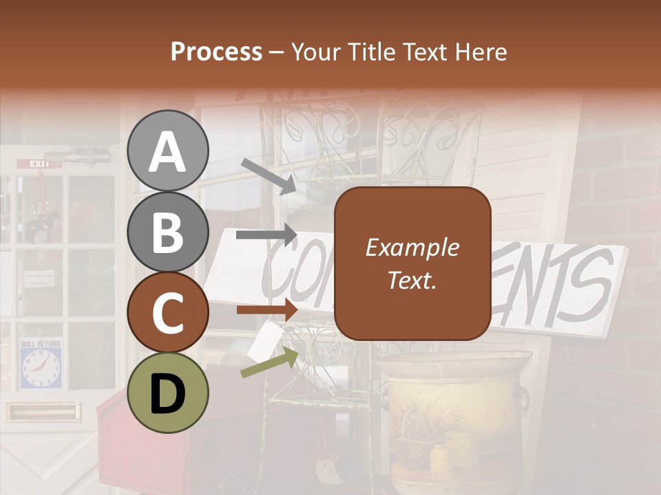 Touching Grandmother Senior PowerPoint Template